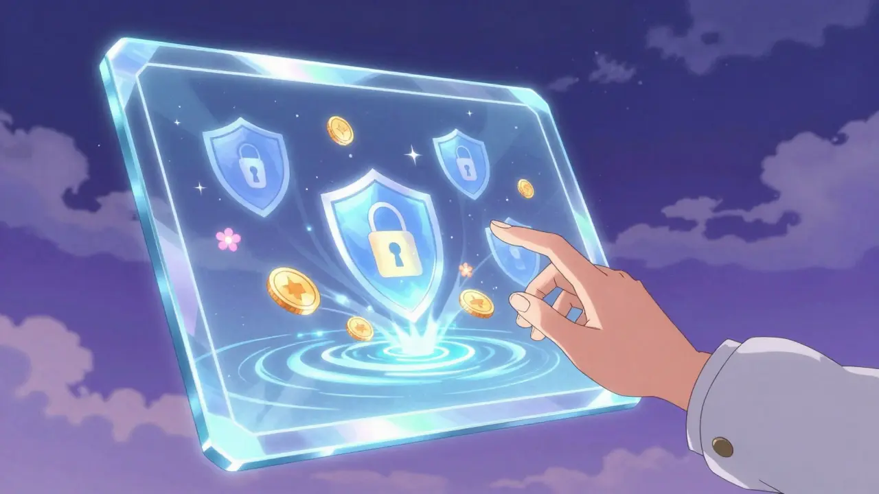 Magical anime depiction of secure online pharmacy verification process